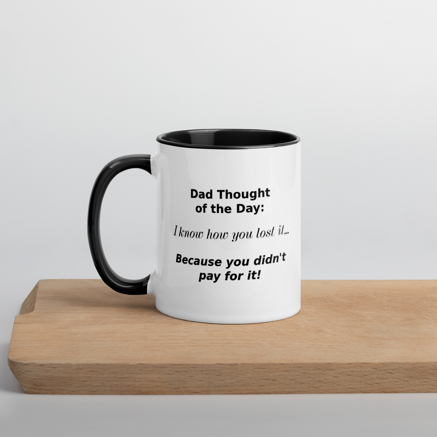 Dad Thoughts Mug: I Lost It