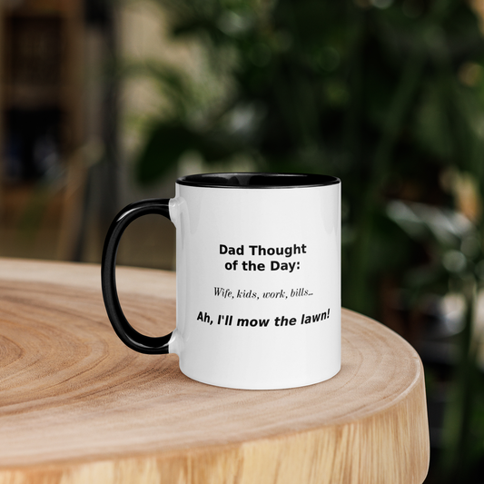 Dad Thoughts Mug: Lawn