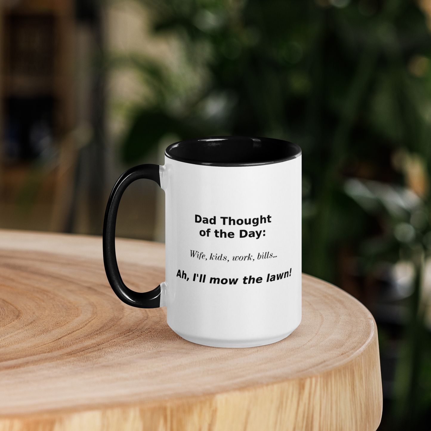 Dad Thoughts Mug: Lawn