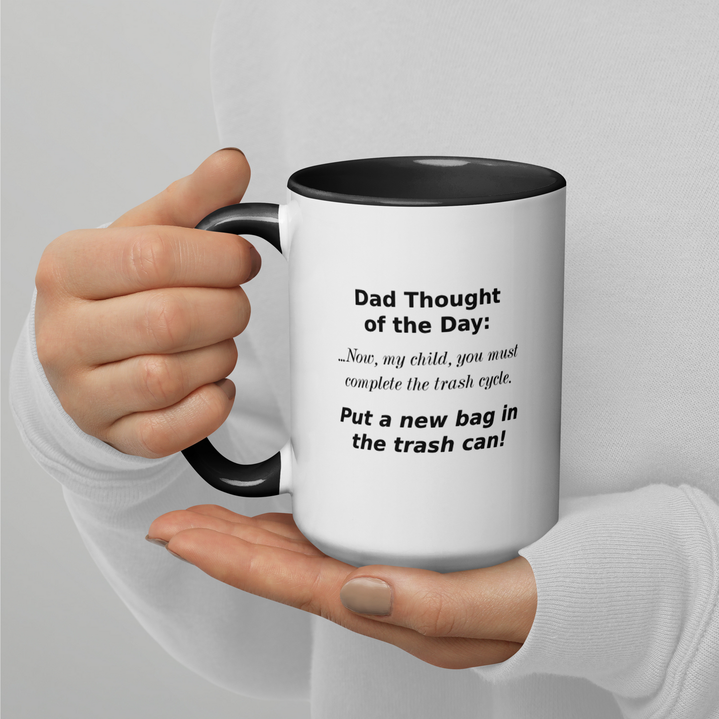 Dad Thoughts Mug: Trash Cycle